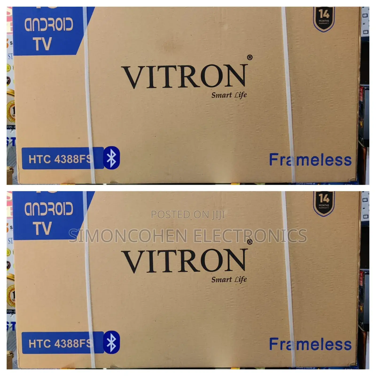 Vitron 43 Inches Smart Android Tv,Frameless