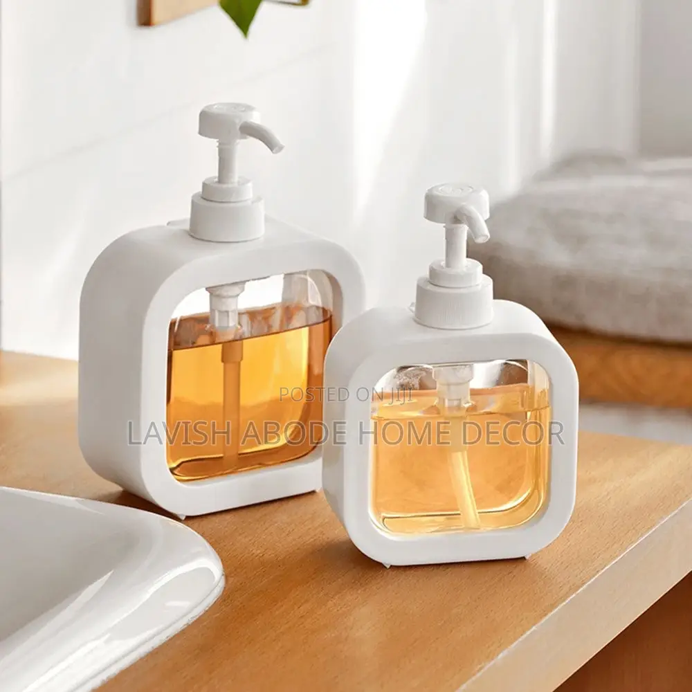 500ml White Soap/ Lotion/ Sanitizer Dispenser