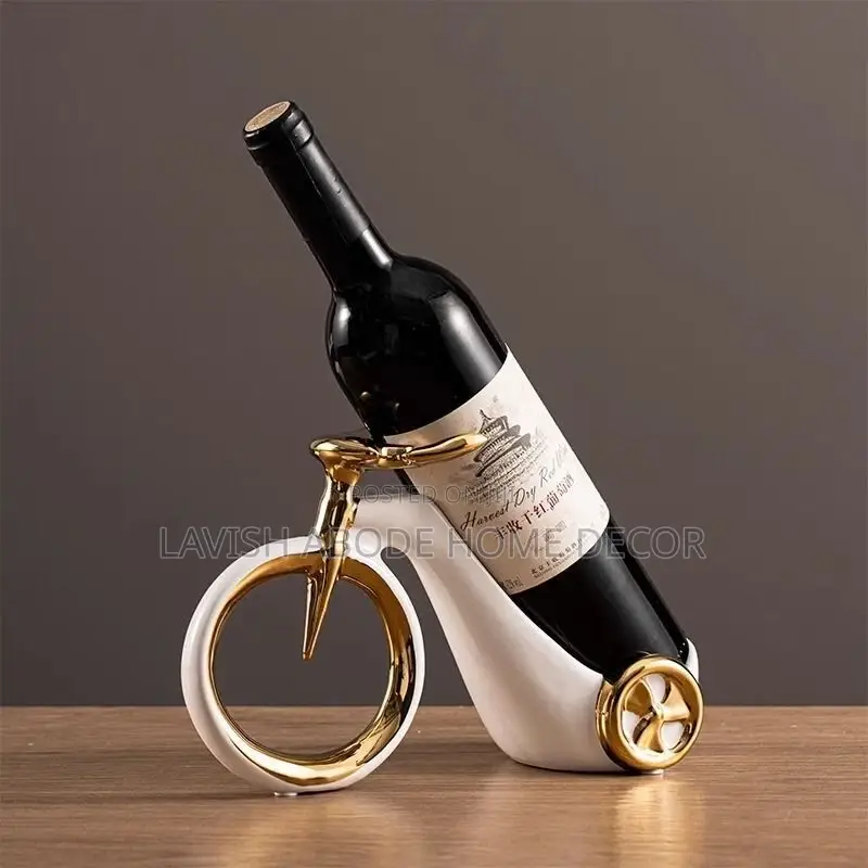 Ceramic Wine Bottle Holder Available in White and Orange