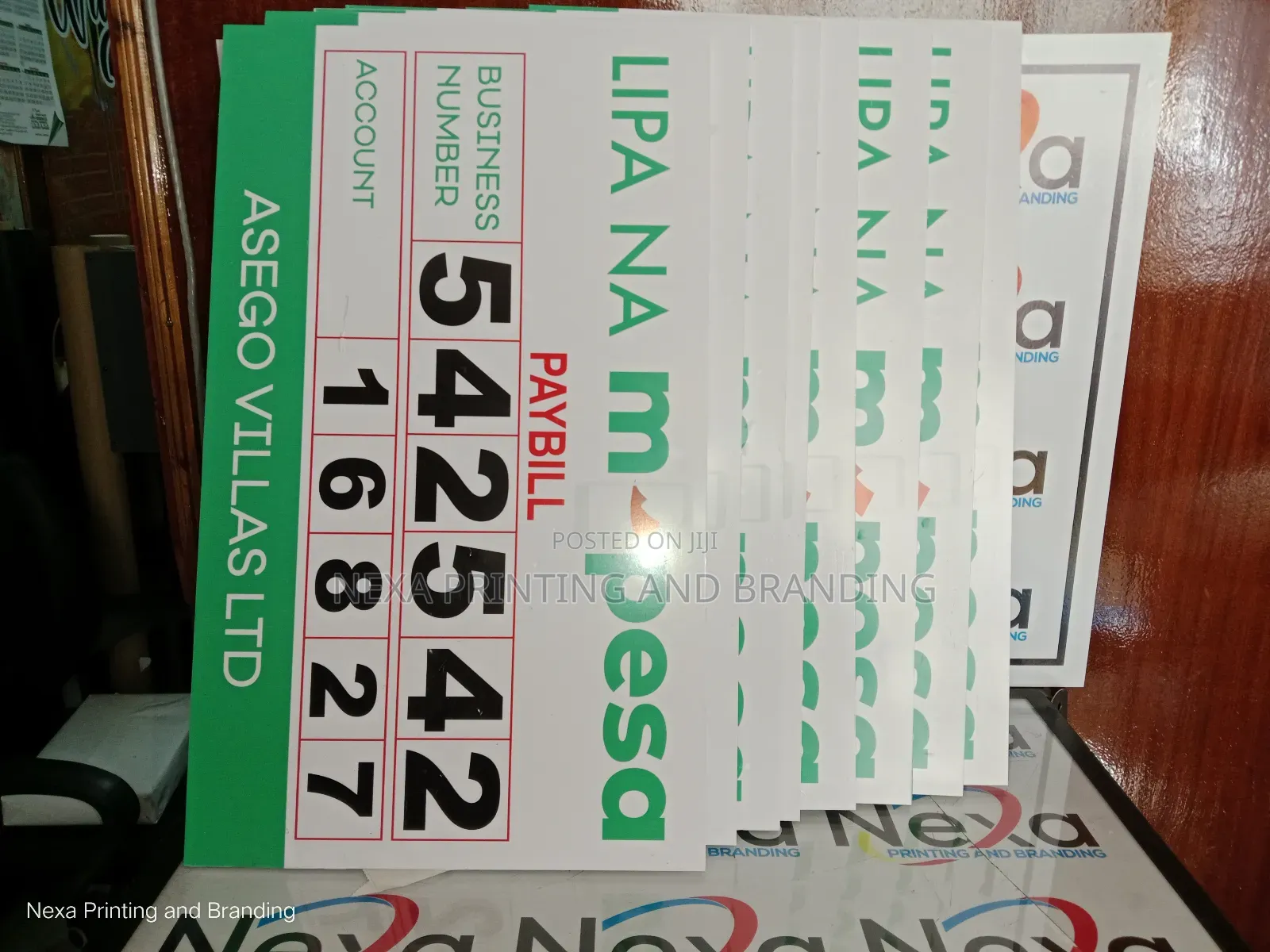 Mpesa Paybill and Buy Goods Mounted Display Boards