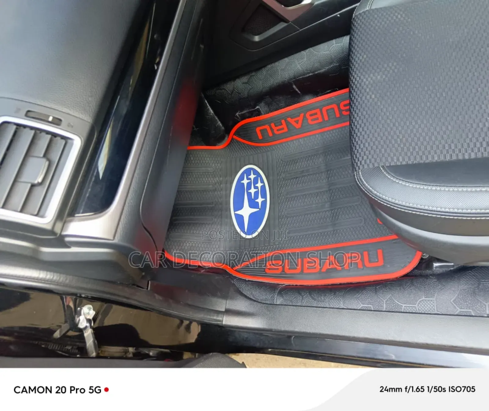 Subaru Car Fitted With Branded Rubber Mats