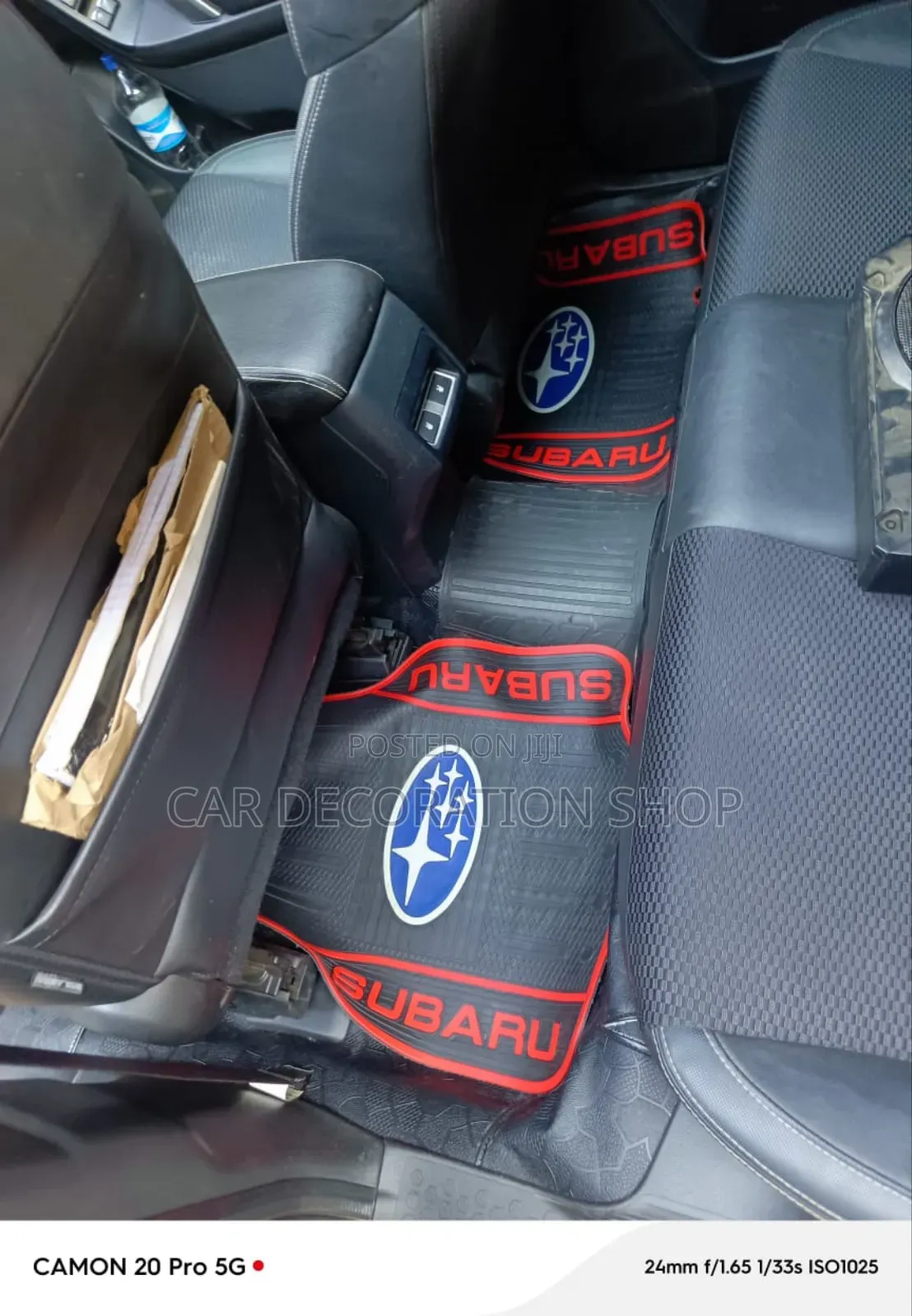 Subaru Car Fitted With Branded Rubber Mats