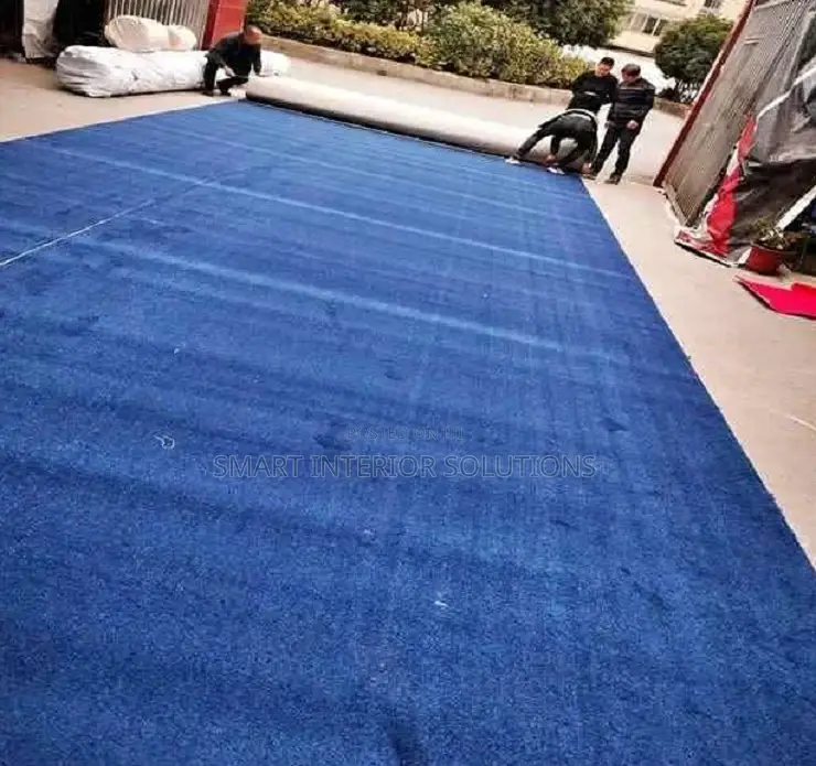 Wall-to-Wall Blue Delta Carpet