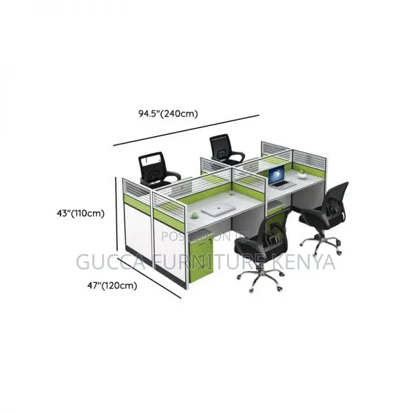 Workstations: 4-Seater Casual Executive Modular Workstation