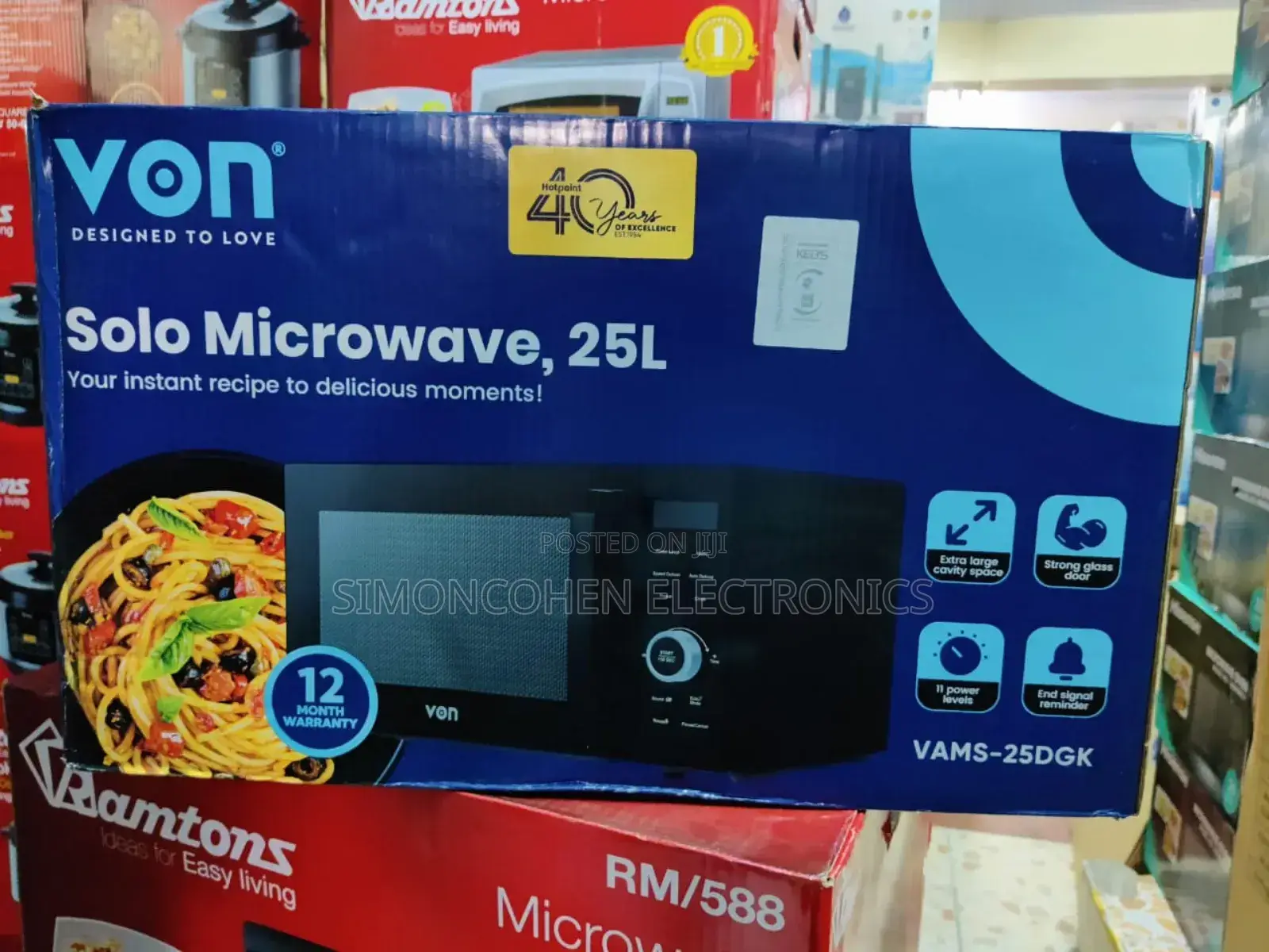 Von 25litres Digital Microwave