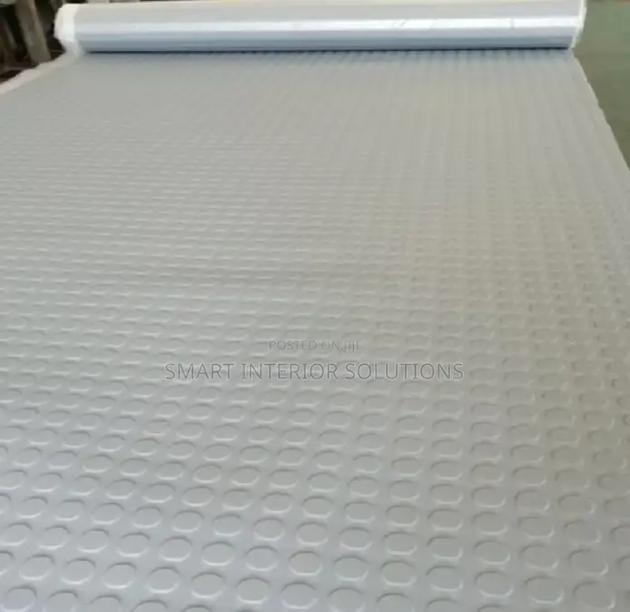 White and Black Rubber Coin Carpets