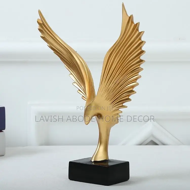 Eagle Wings Sculpture Gold Decor for House and Office Gift
