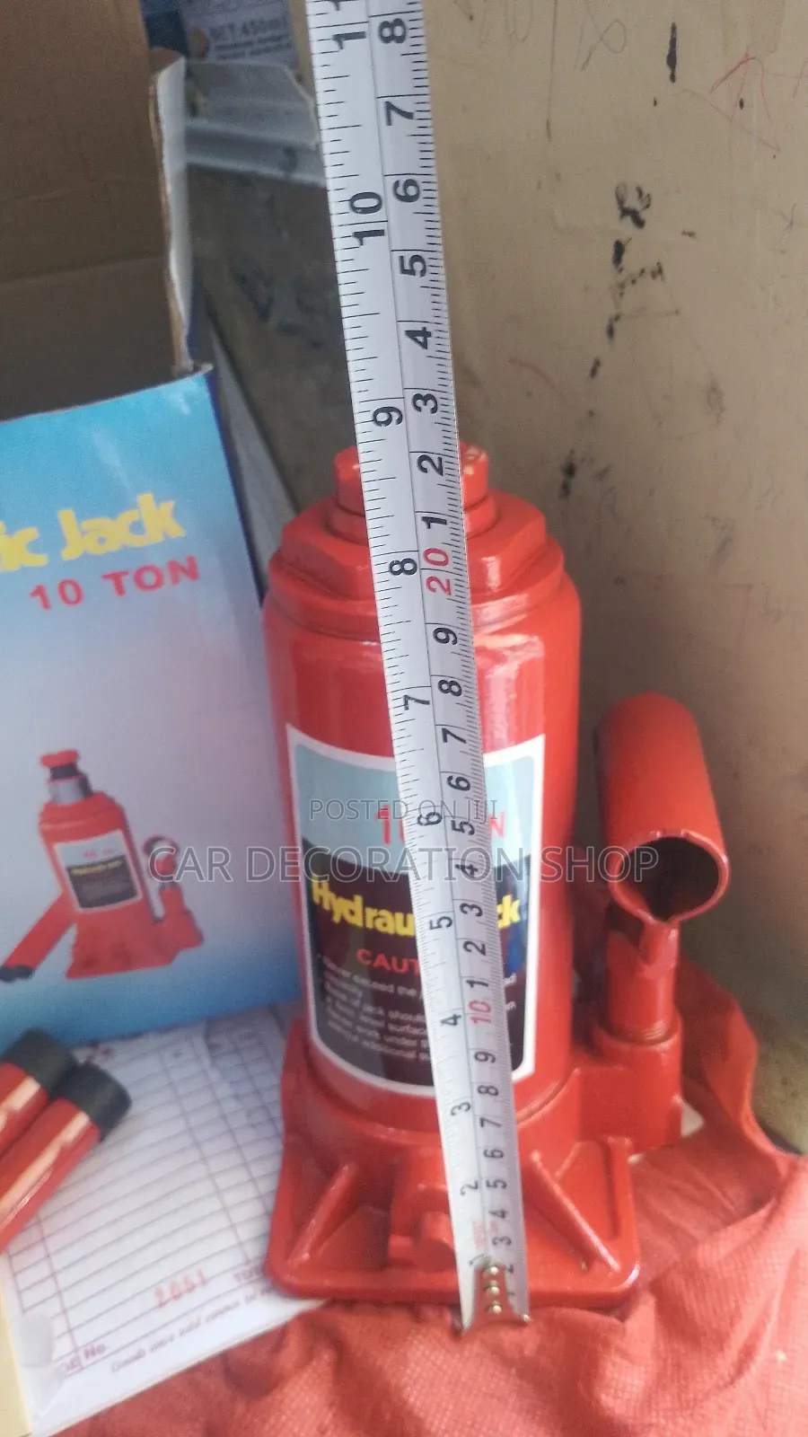 Brand New 10ton Red Hydraulic Bottle Jack for Saloon and 4*4