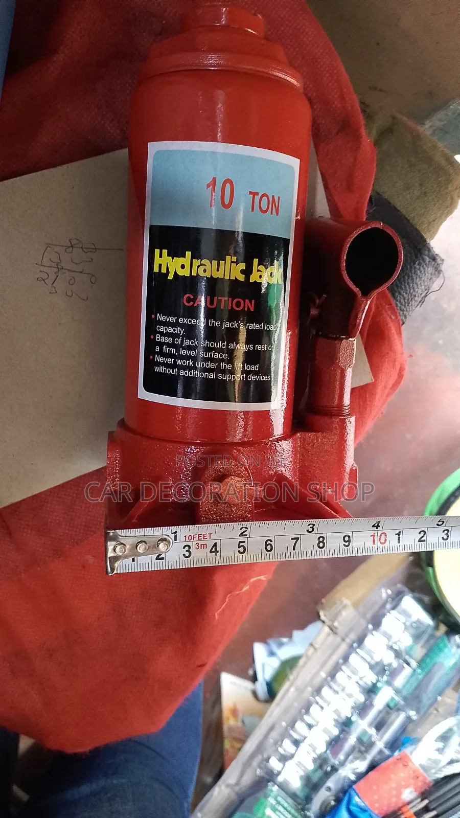 Brand New 10ton Red Hydraulic Bottle Jack for Saloon and 4*4