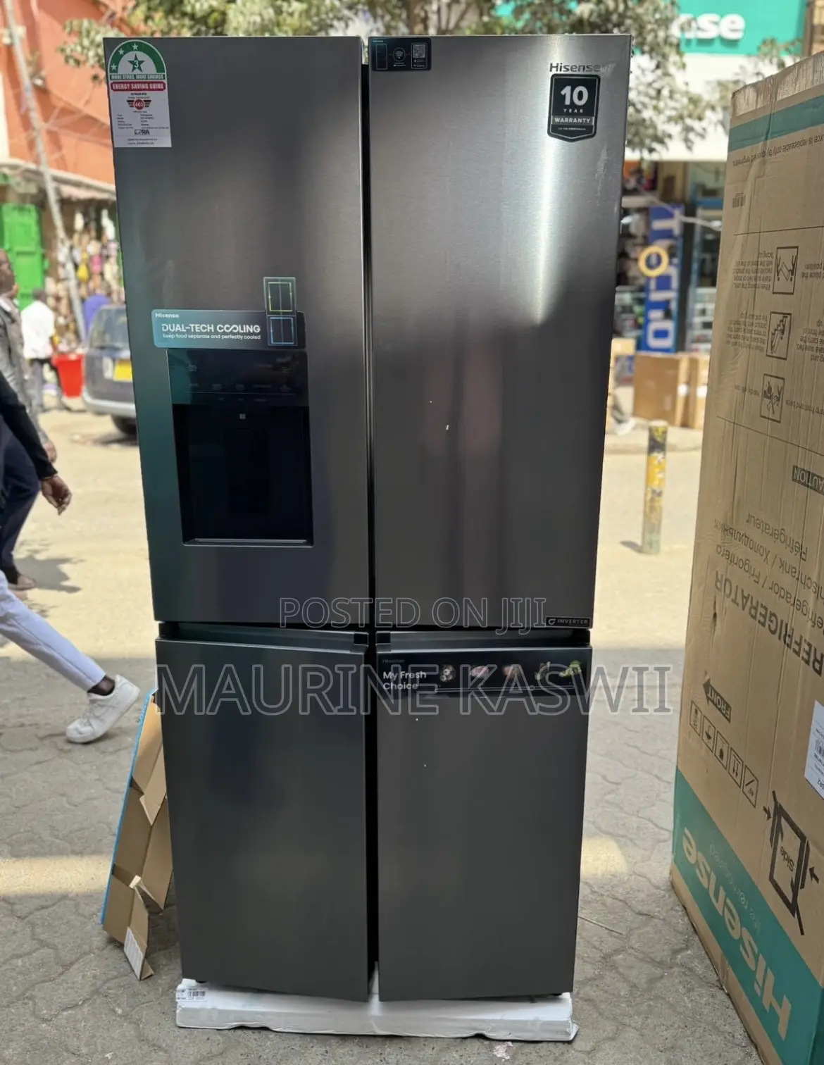 Hisense 470 Liters French Door Fridge Wifi Enabled Re470drz