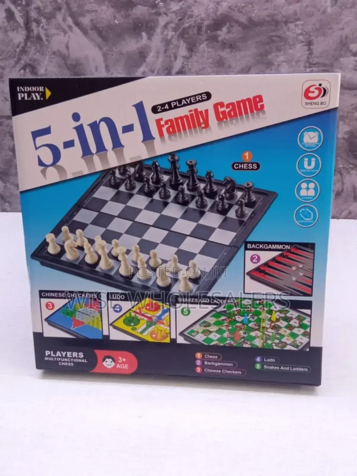 5 In 1 Board Game
 Chess