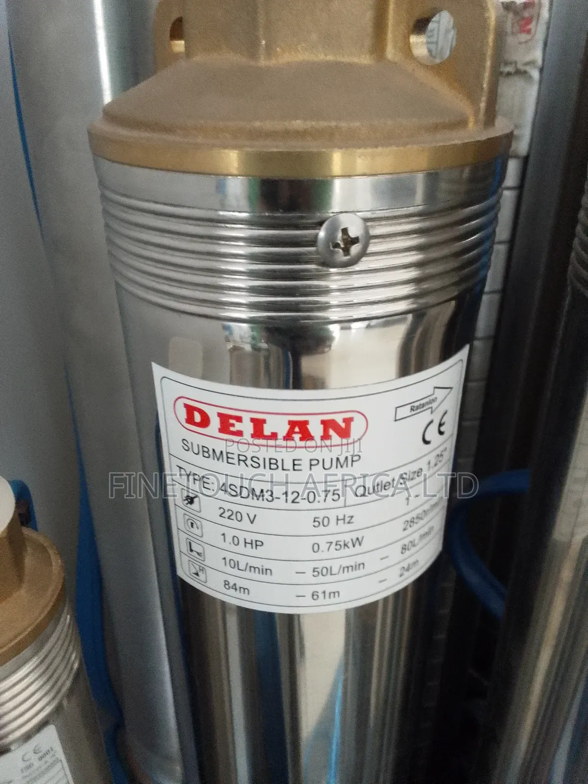 Submersible Electric Pump (1 Hp),(1 1/4")