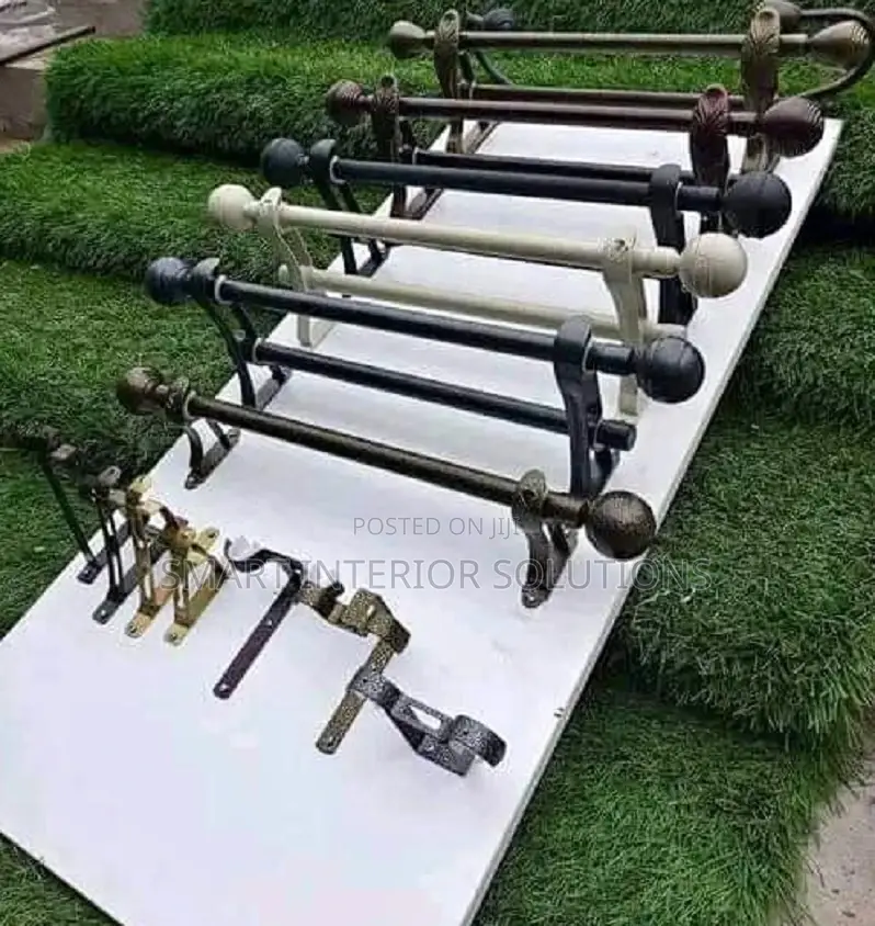 Classic Jua Kali Powder-Coated Curtain Rods