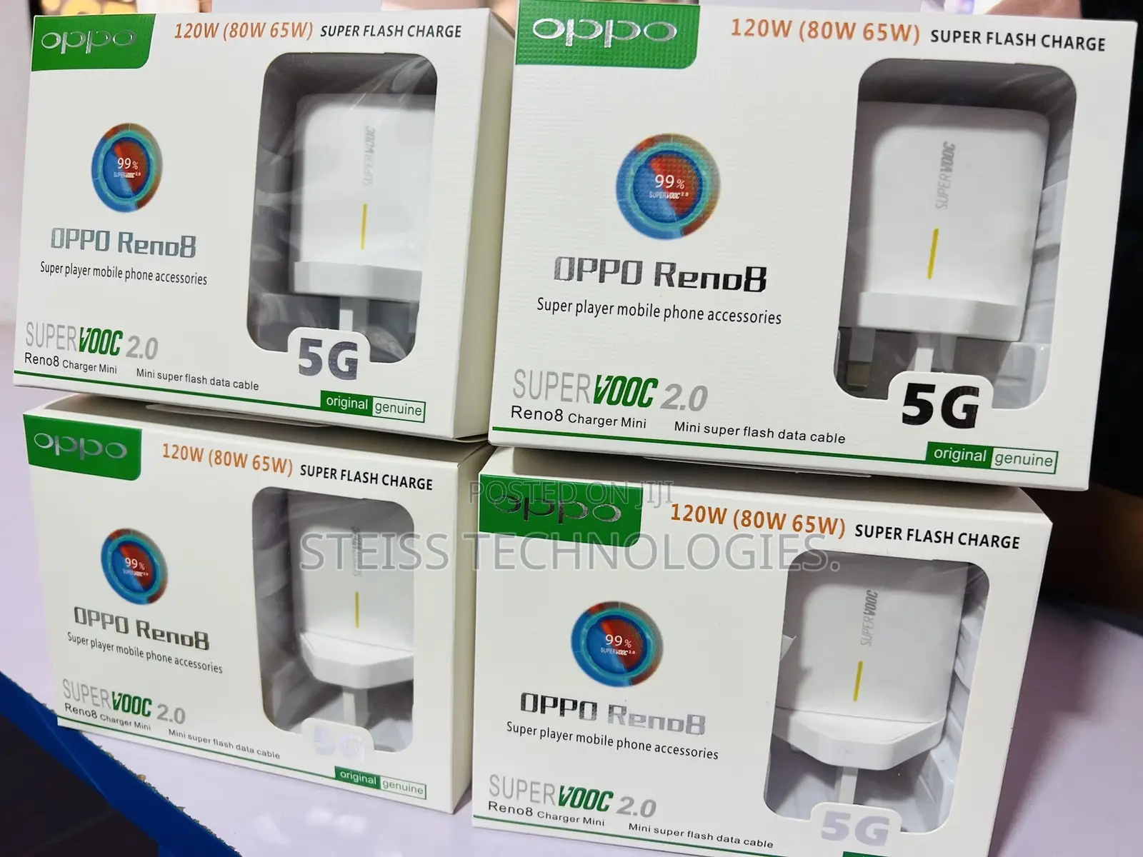 Supervooc Oppo Reno Type C Chargers
