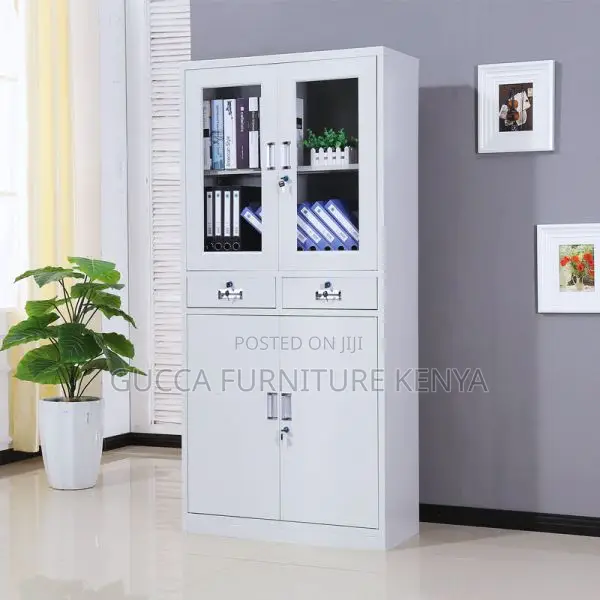 Cabinets: Metallic Vertical Home Office Cabinet 2-Drawers