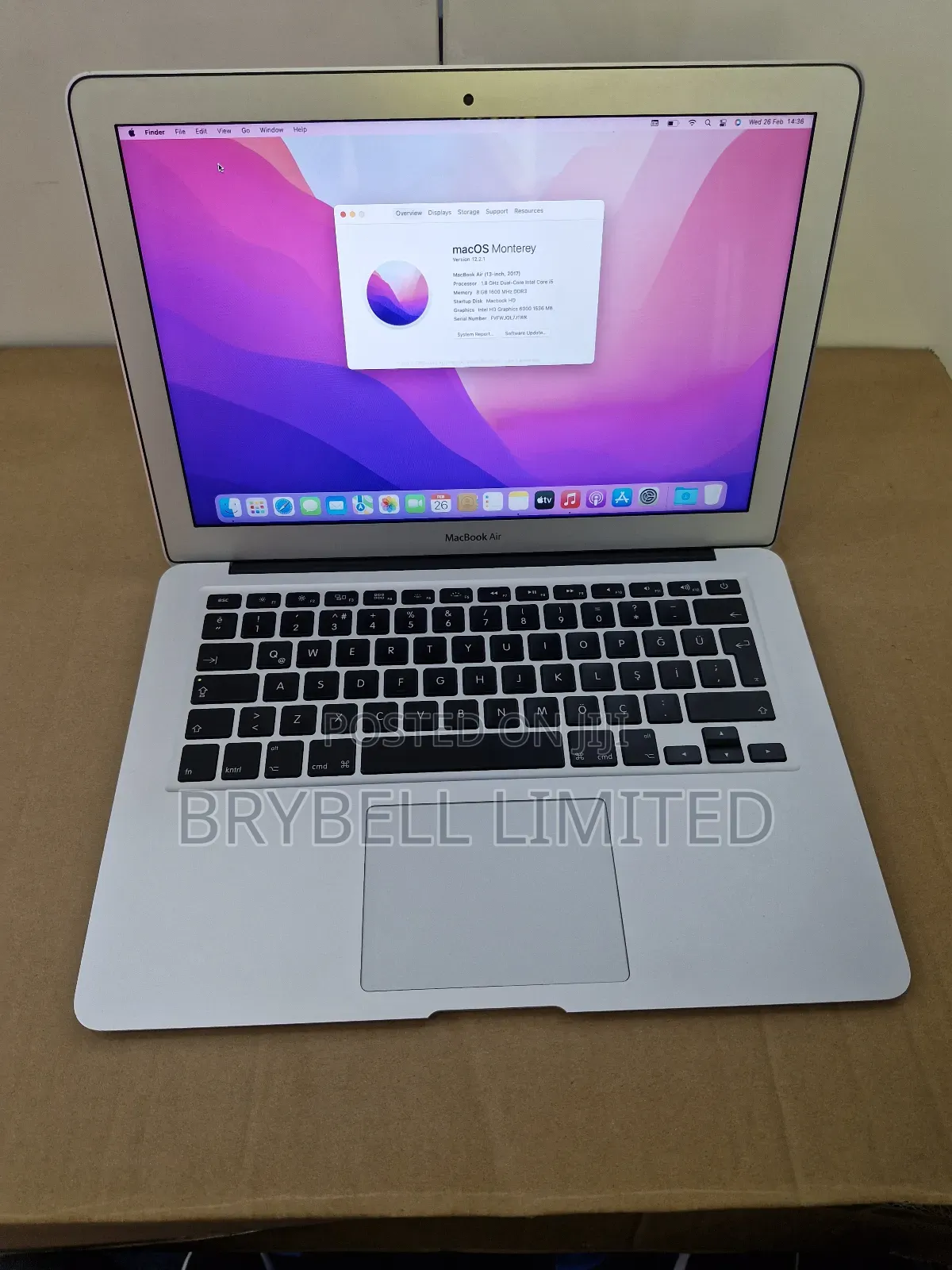 Laptop Apple MacBook Air 2017 8GB Intel Core I5 SSD 128GB