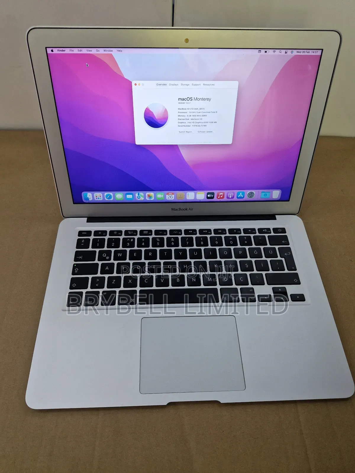 Laptop Apple MacBook Air 2017 8GB Intel Core I5 SSD 128GB