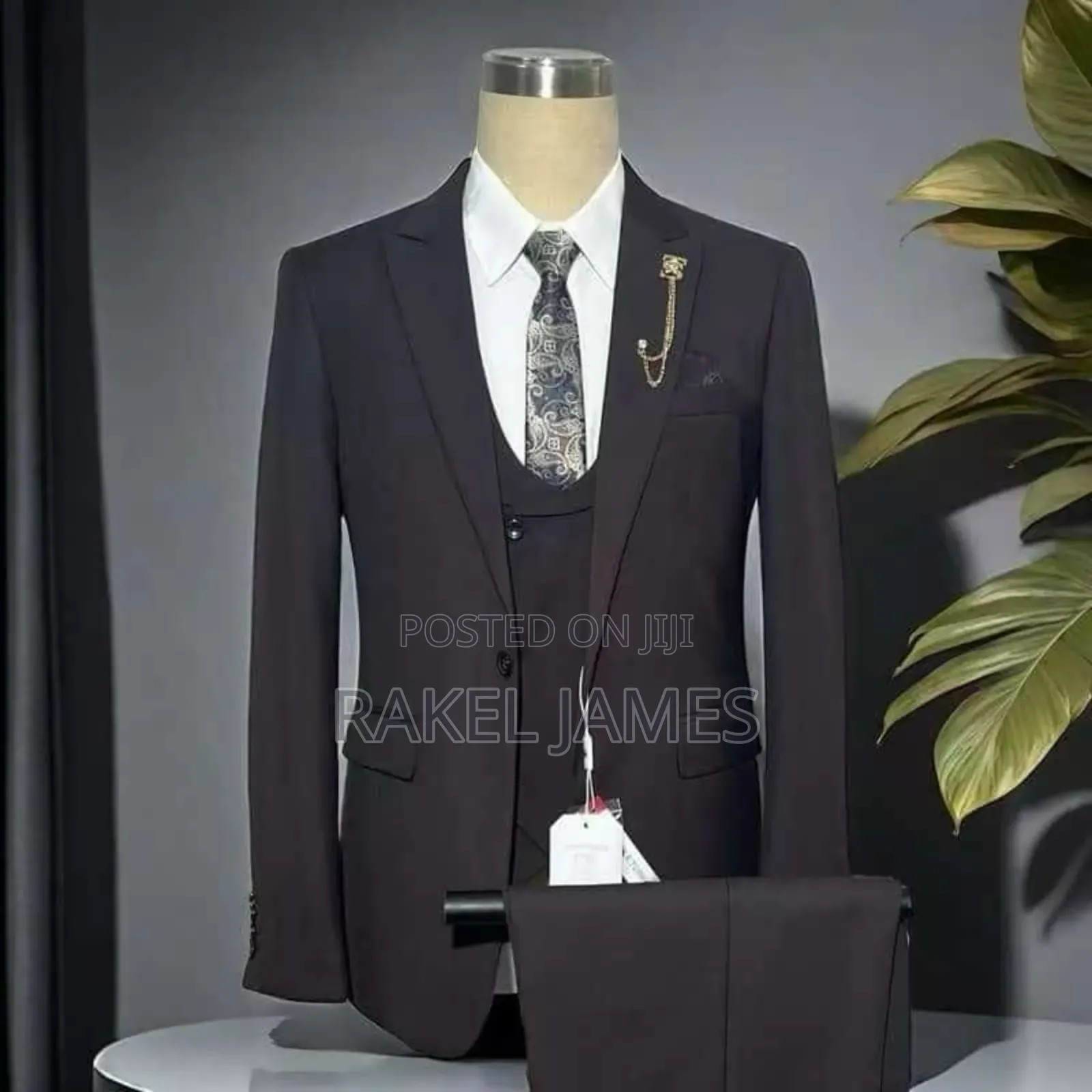 Grey Suit With Half Coat