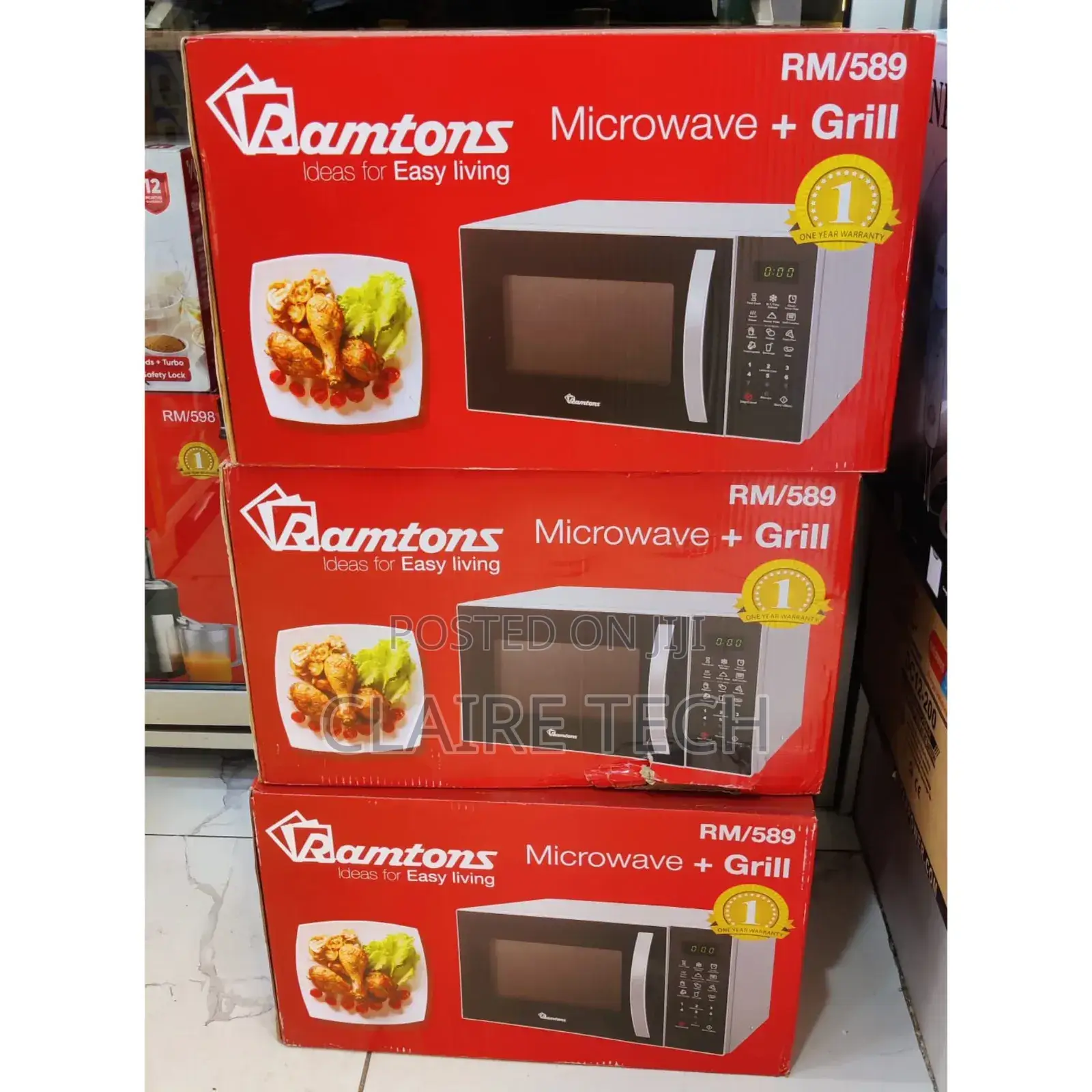 *Ramtons 23litres Rm589 Microwave With Grill Rm589