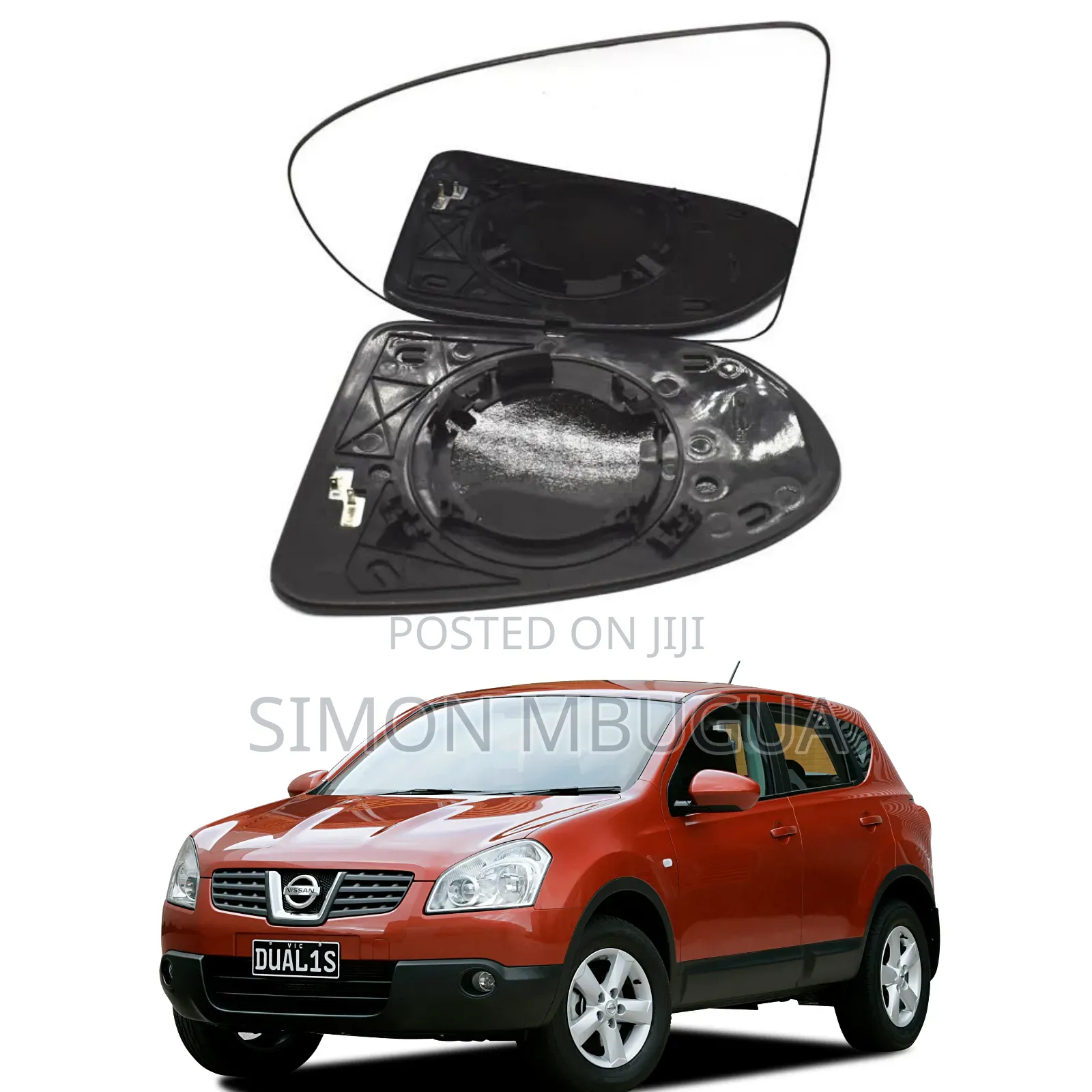 Nissan Dualis Side Mirror Glass