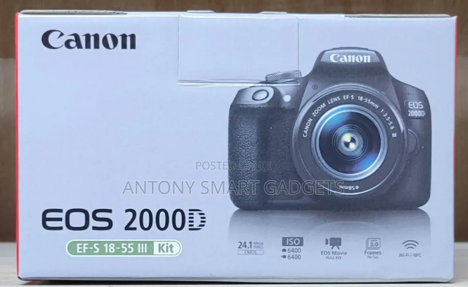 Canon Eos 2000d Dslr Camera And Ef-s 18-55 Mm Lens