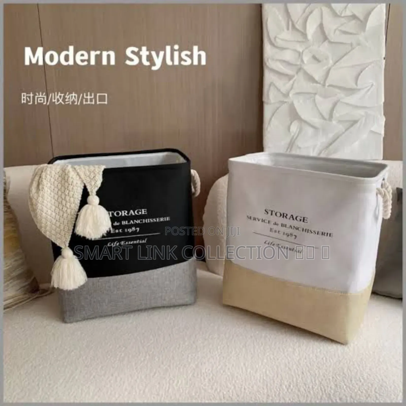 Canvas Laundry Basket