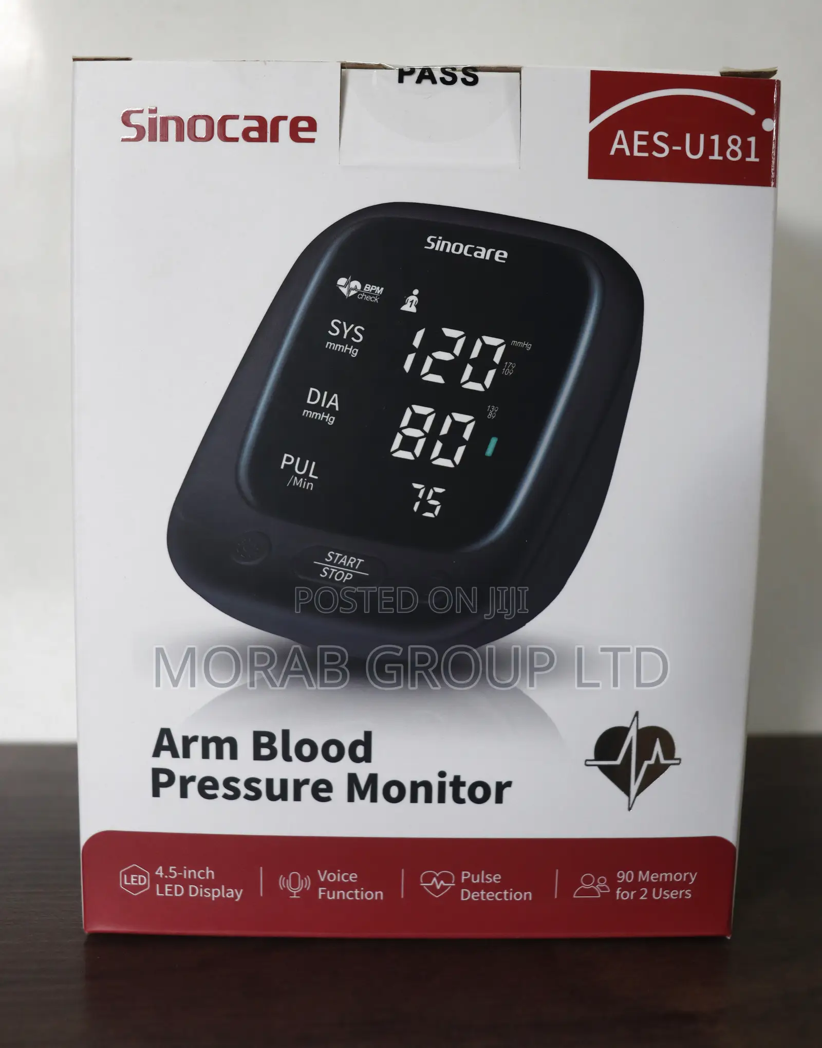 Blood Pressure Monitor -Sinocare Arm (Aes-U181)