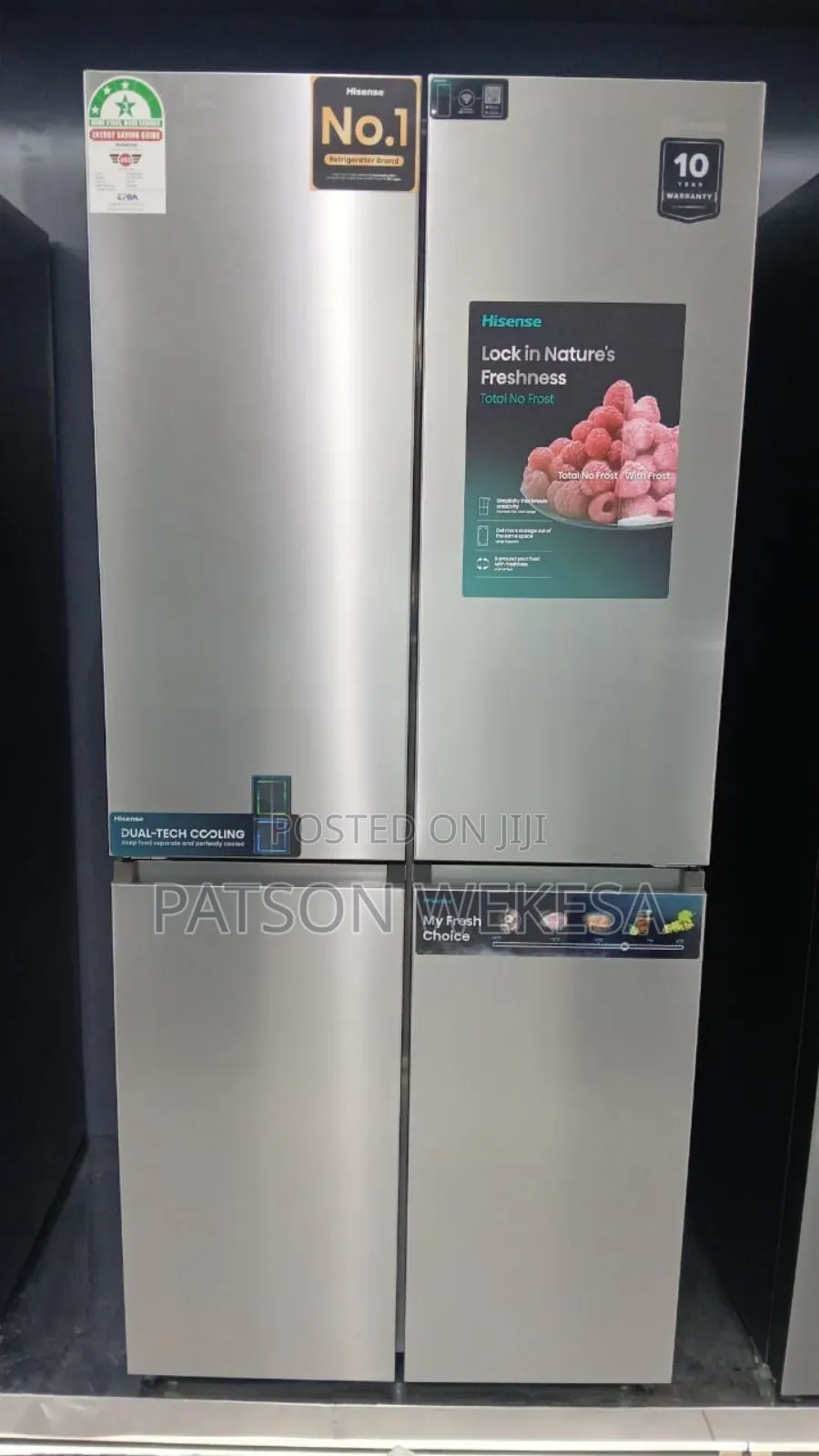 Hisense 470 Litres Ref470dr 4 Door Fridge With Water Dispenser