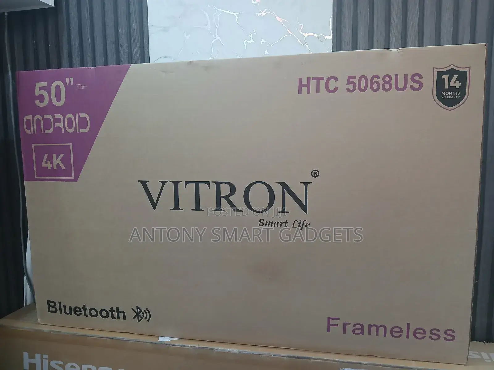 Vitron 5068us 50′′ Inch Frameless Uhd Android Tv