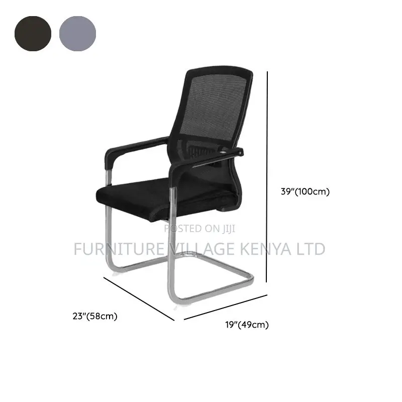 Upholstered Studio Chairs With Lumbar Support and Armrest