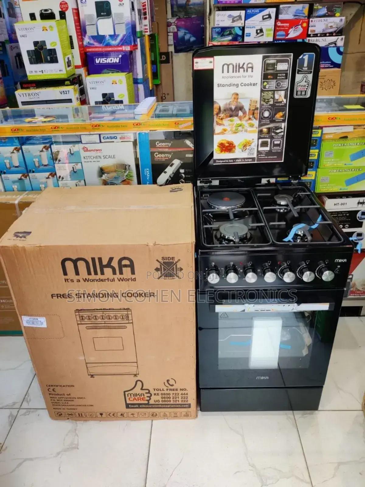 Mika Standing Cooker,60*60cm 3g + 1e