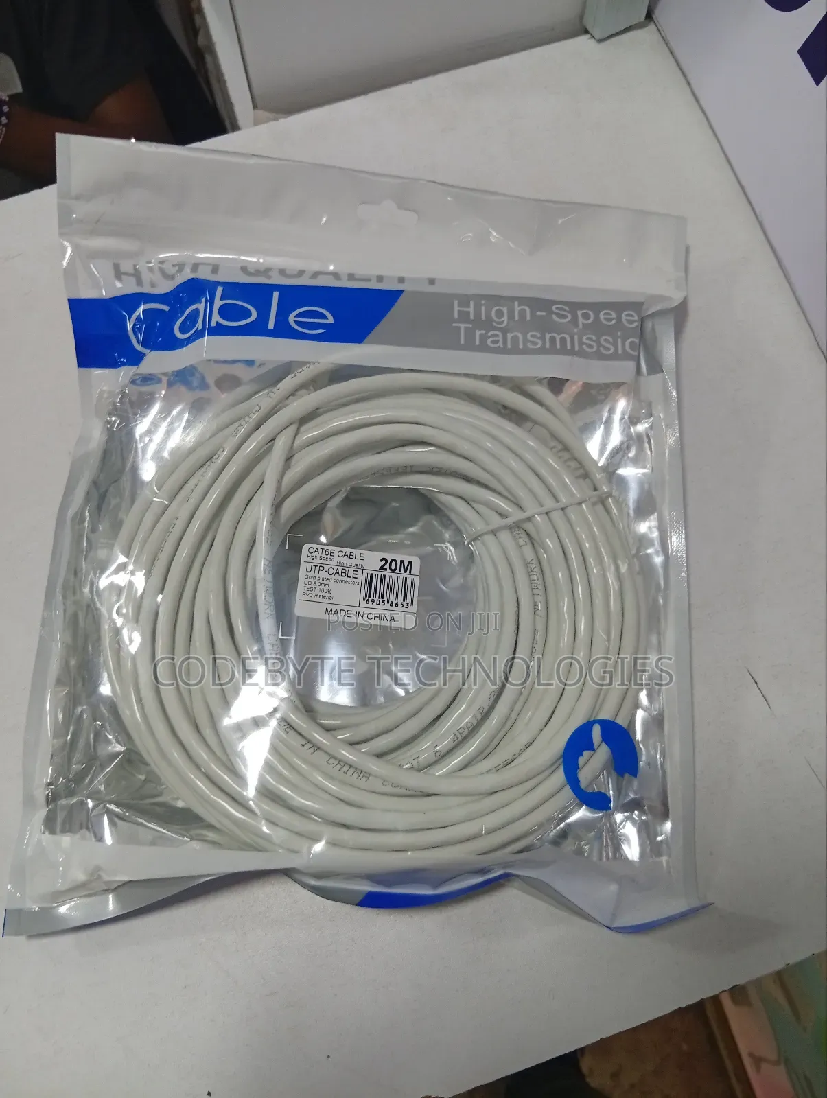 Cat 6e High Speed Utp Cable 20m Patch Cable