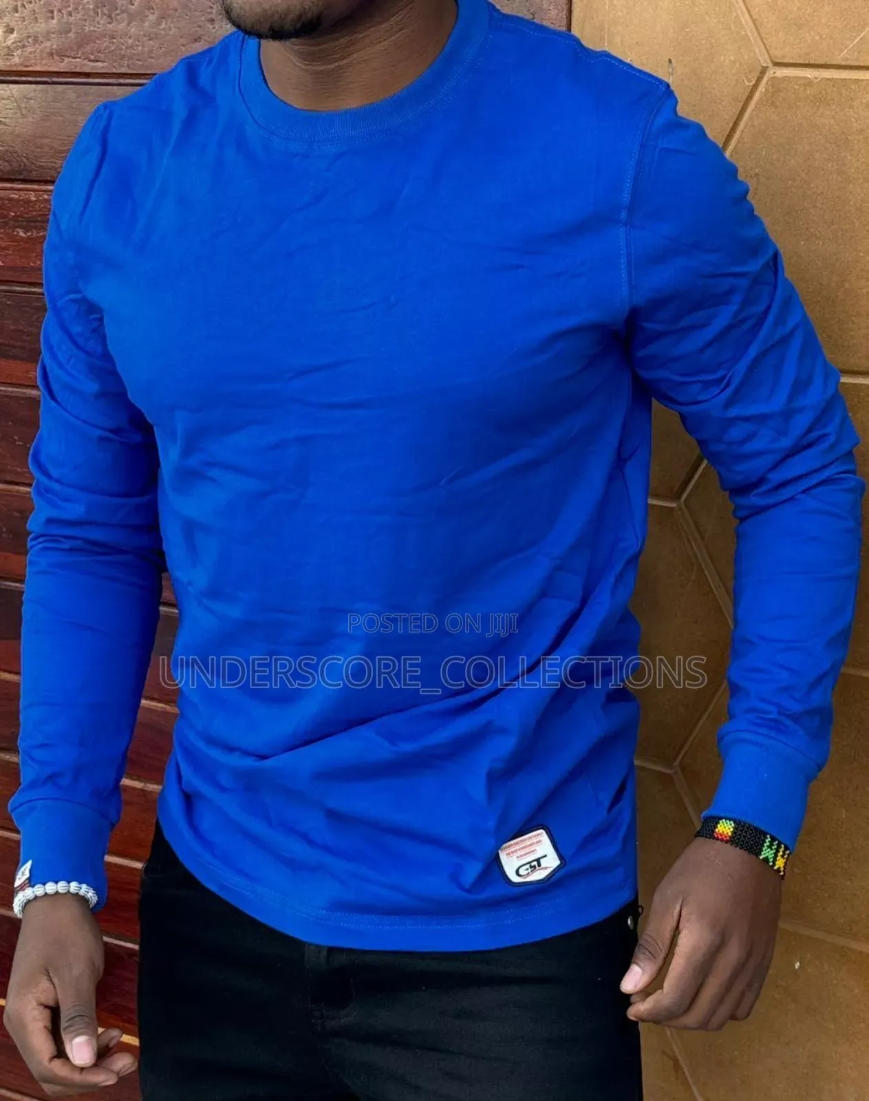 Royal Blue Long Sleeved Men's T-Shirts