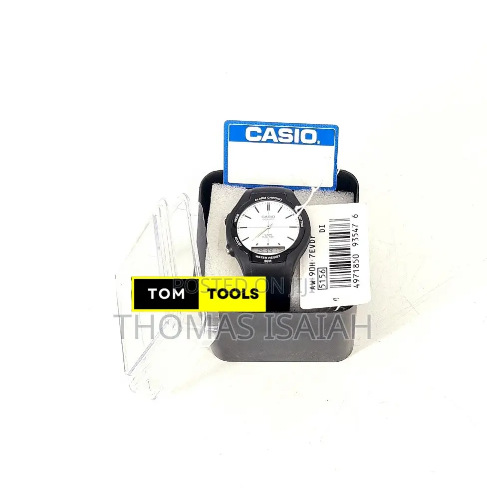 Casio Aw-90h-7evdf Dual Time Analogue Digital Watch