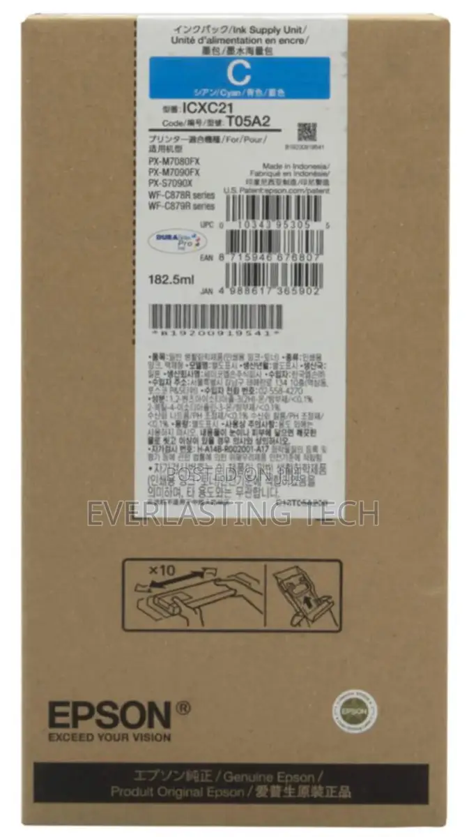 Epson T05a2 Workforce Pro Wf-C87xr Cyan Xl Cyan Ctriadge
