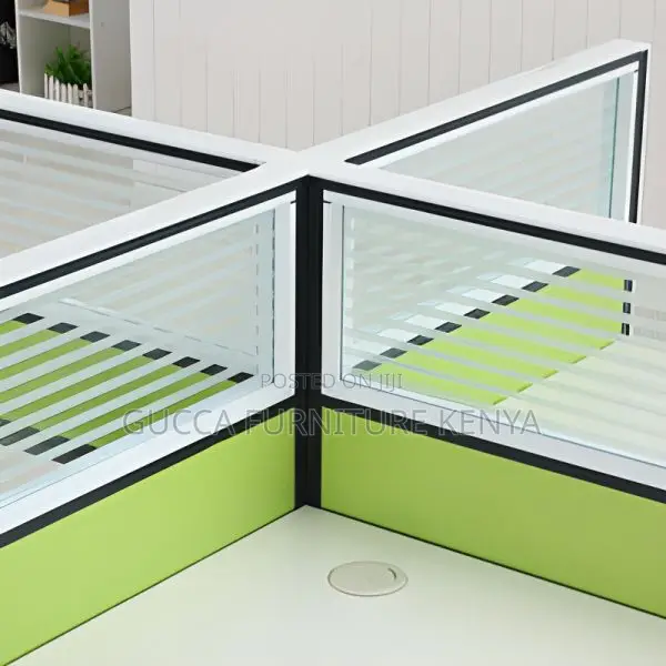 Workstations: Office 4-Seater Assembled Modular Workstation