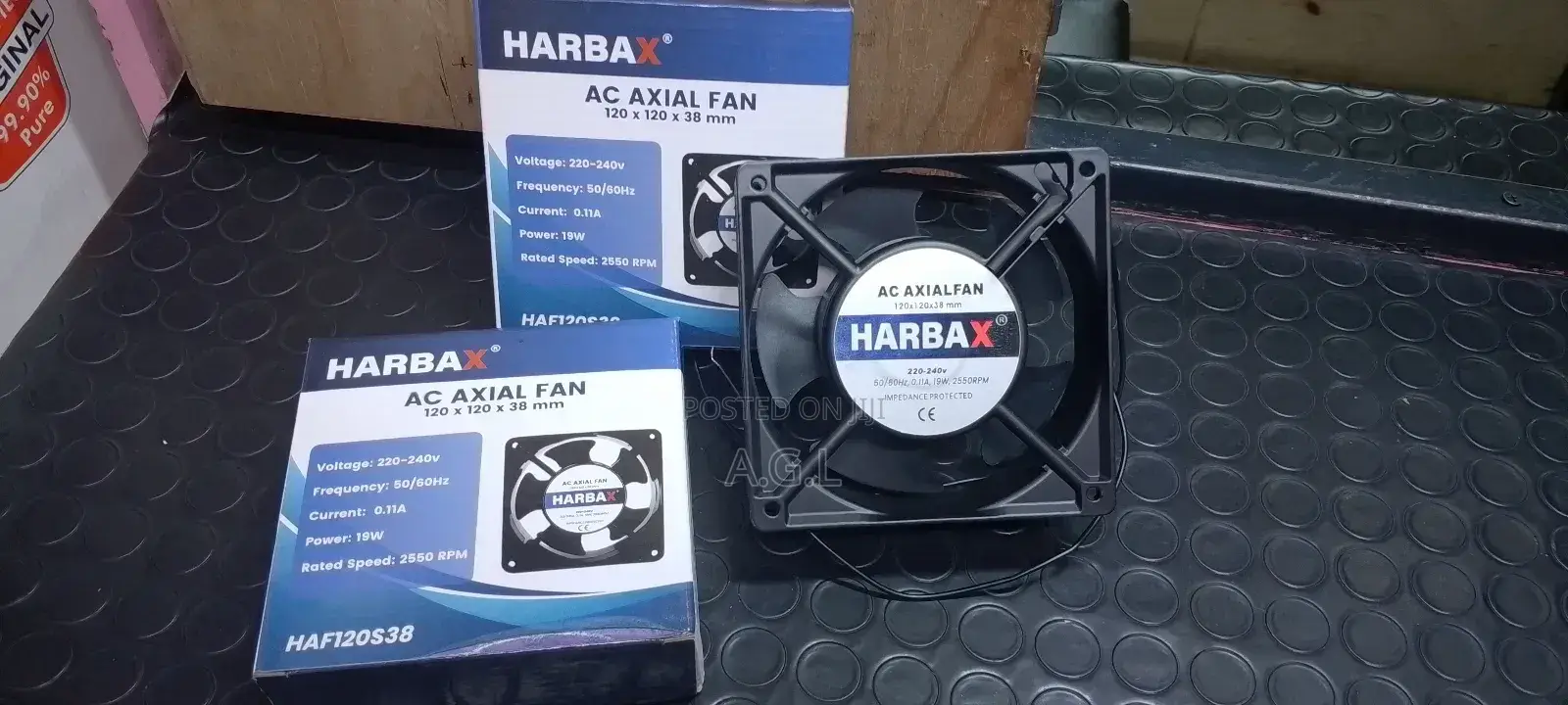 Axial Flow Panel Cooling Fan 120x120x38mm