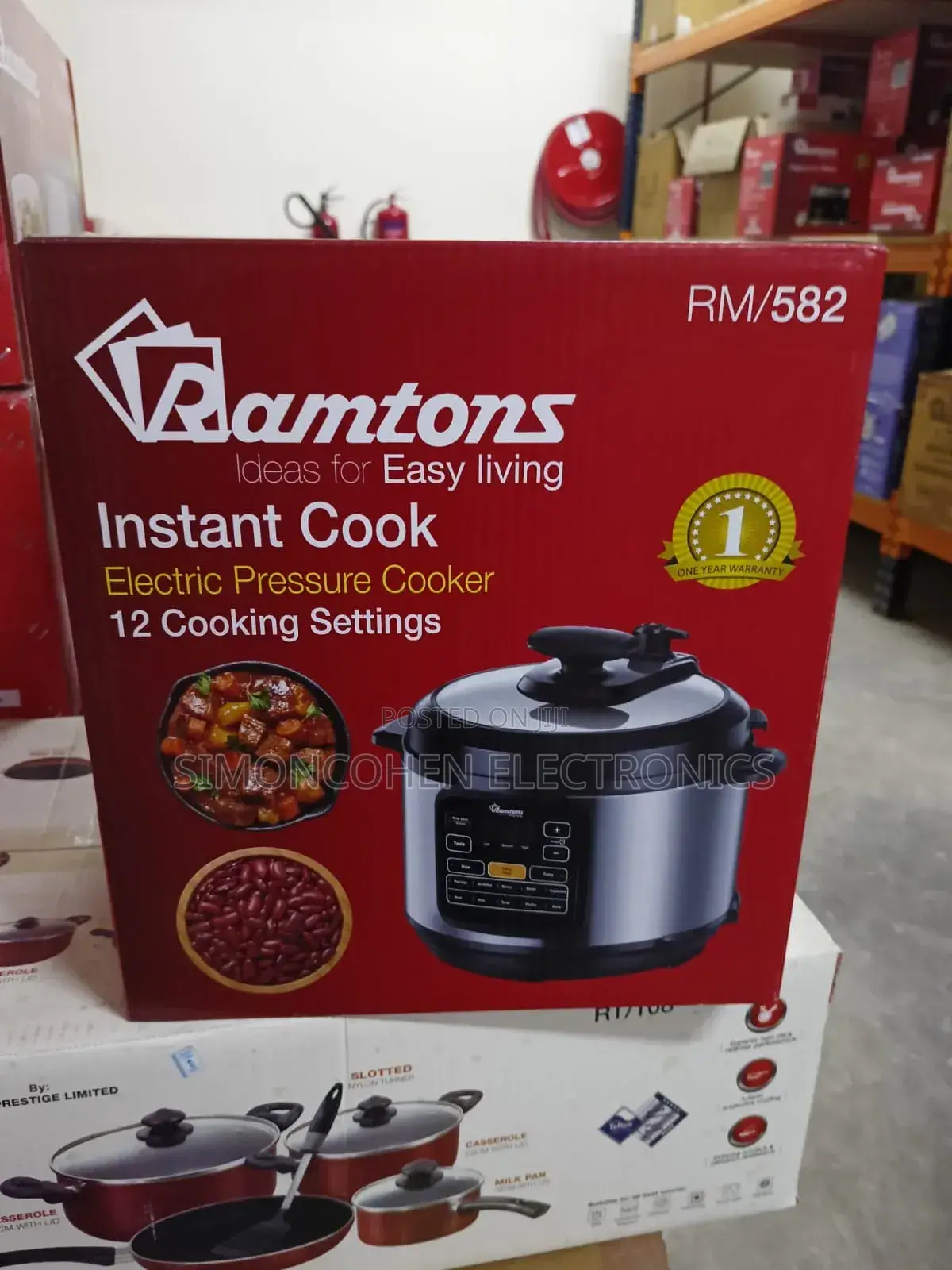 6 Litres Ramtons Electric Pressure Cooker