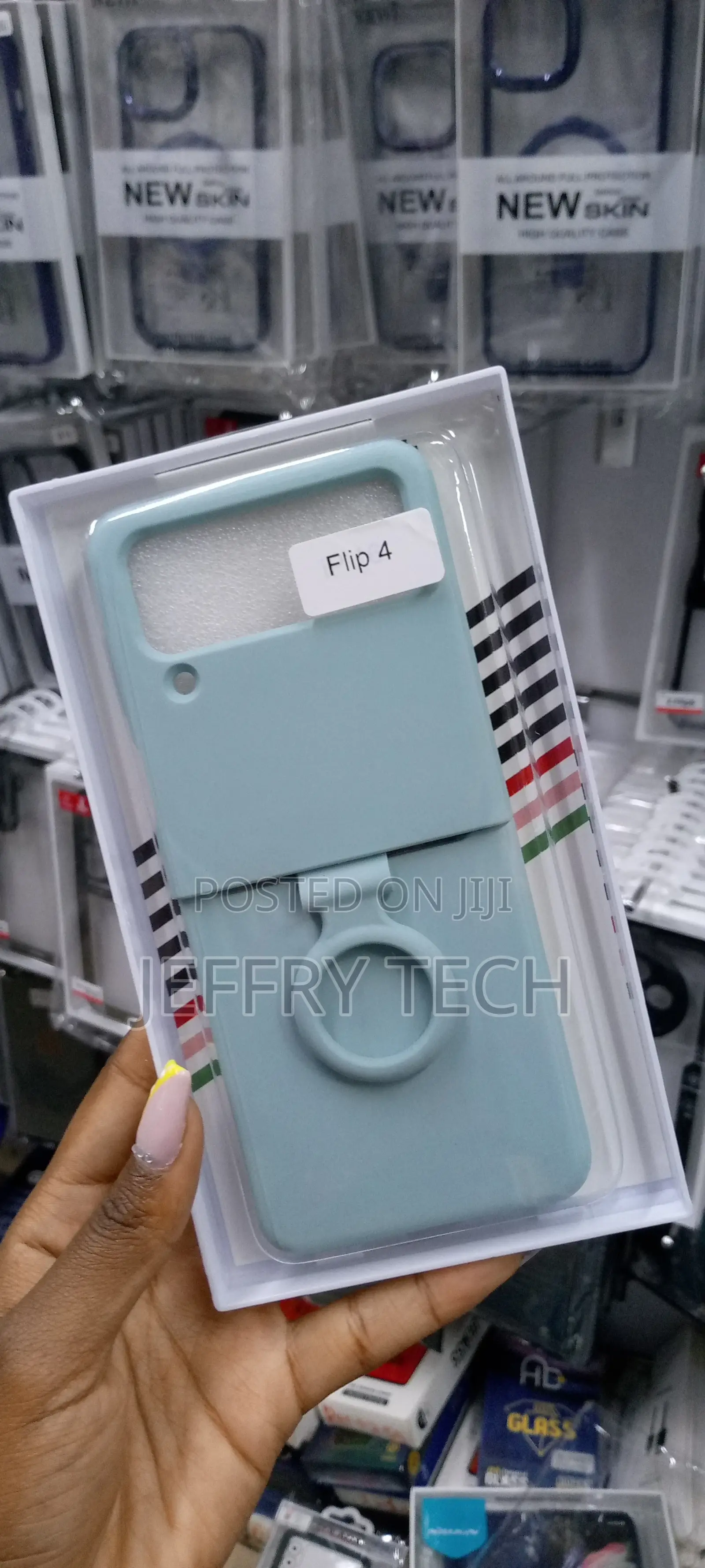 Samsung Galaxy Z Flip 4 Case Silicone Cover With Ring