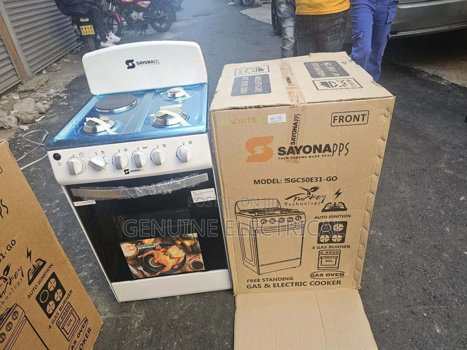 Sayona Standing Cooker 3+1