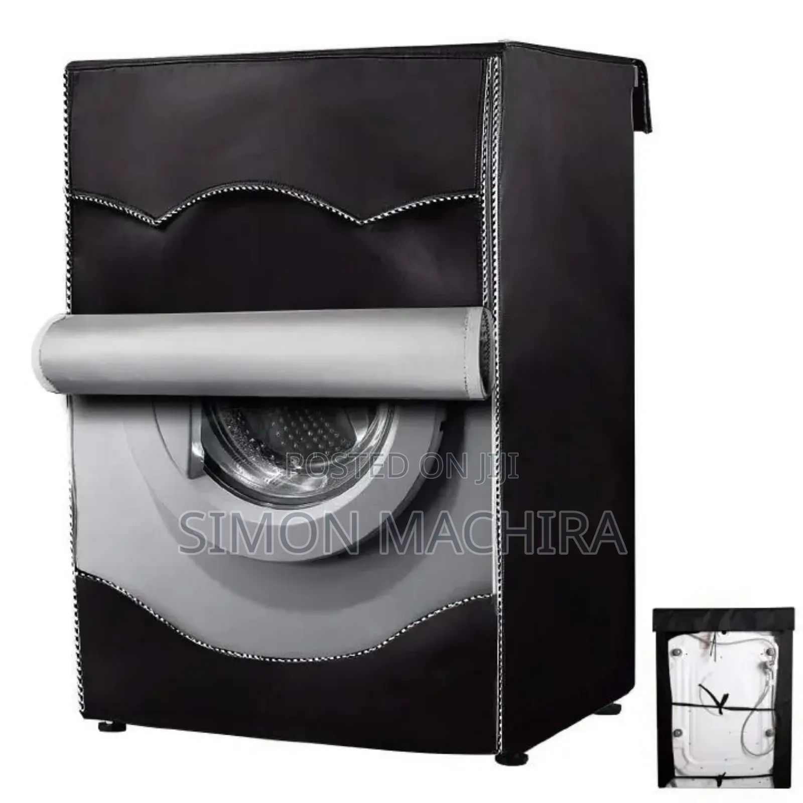 Black Washing Machine Cover