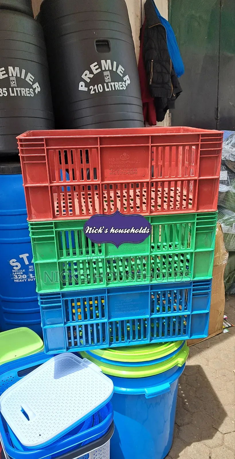 Assorted Polystack Plastic Crates Available