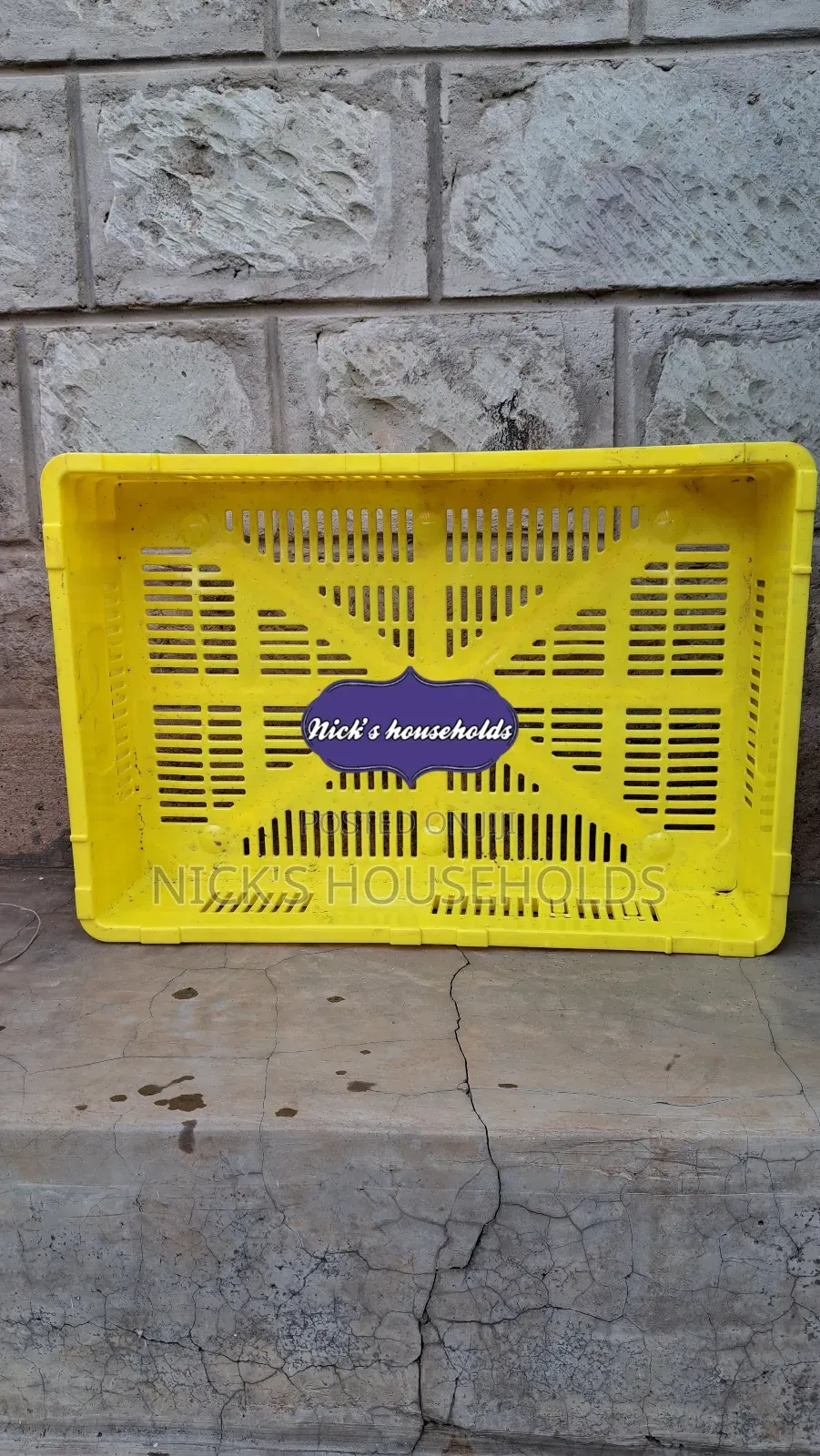 Yellow Polystack Crates for Half Bread