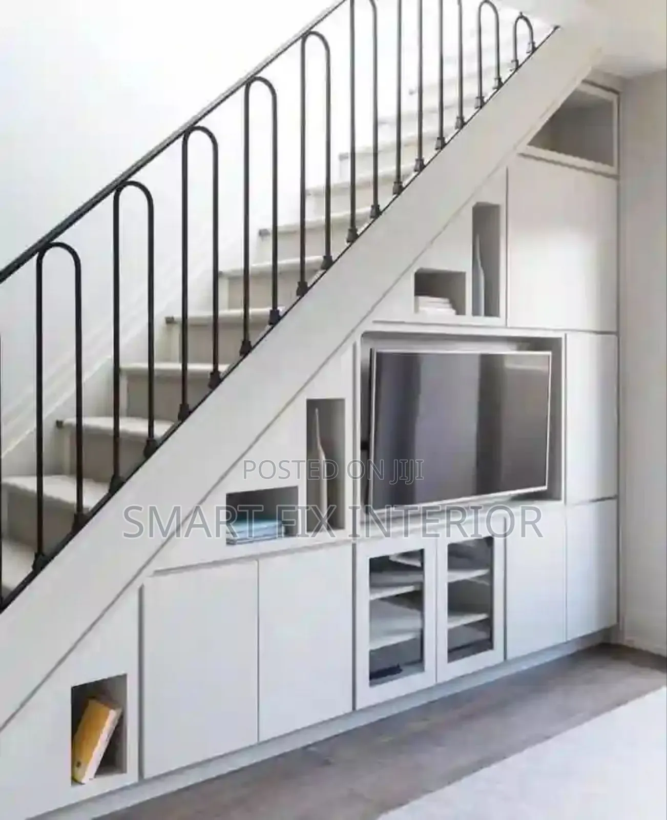 Under Staircase Cabinet/Tv Stands/Home Décor Installation