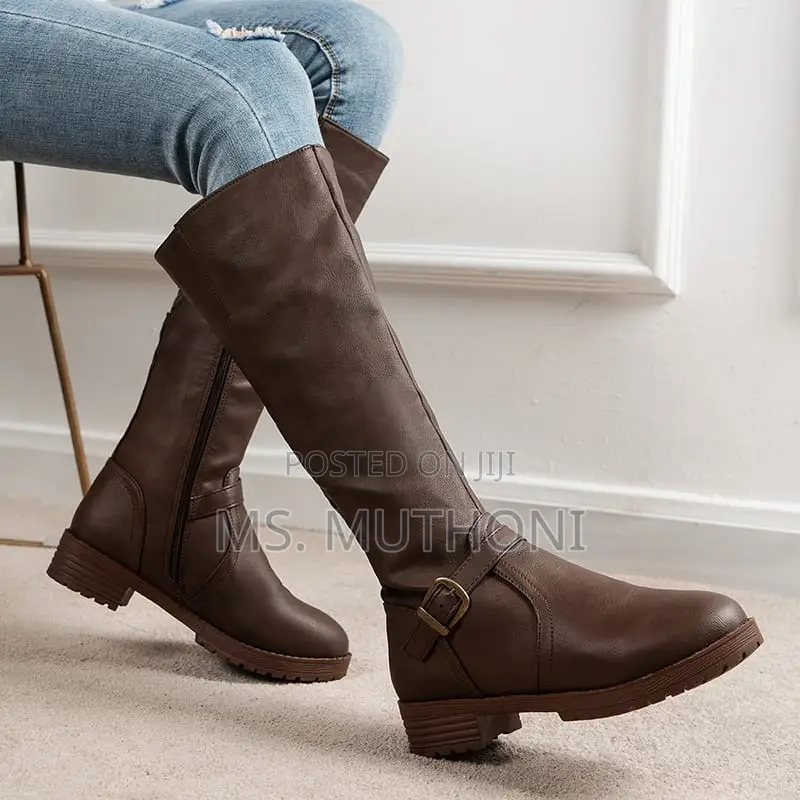 Women Thigh Flat Boots Size 37-42