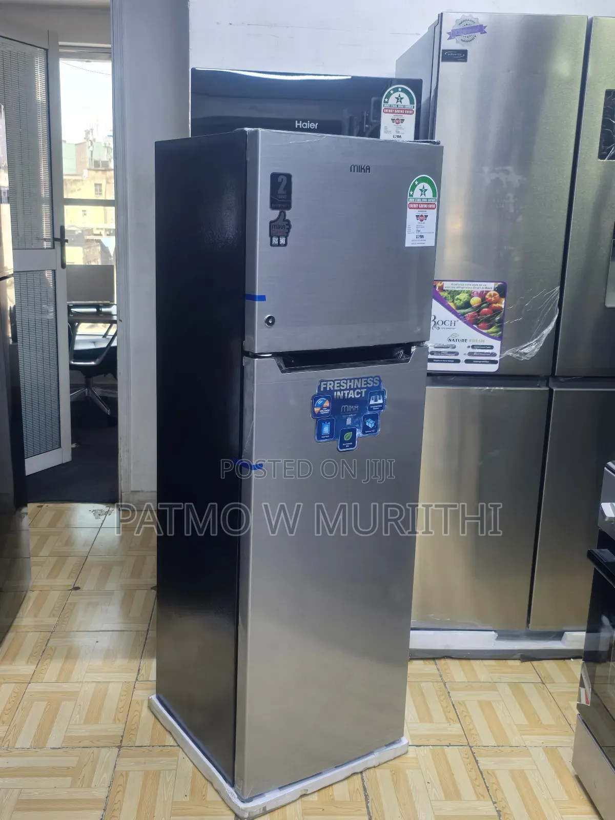 Fridge, Mika 168l Double Door Fridge 2year Warranty