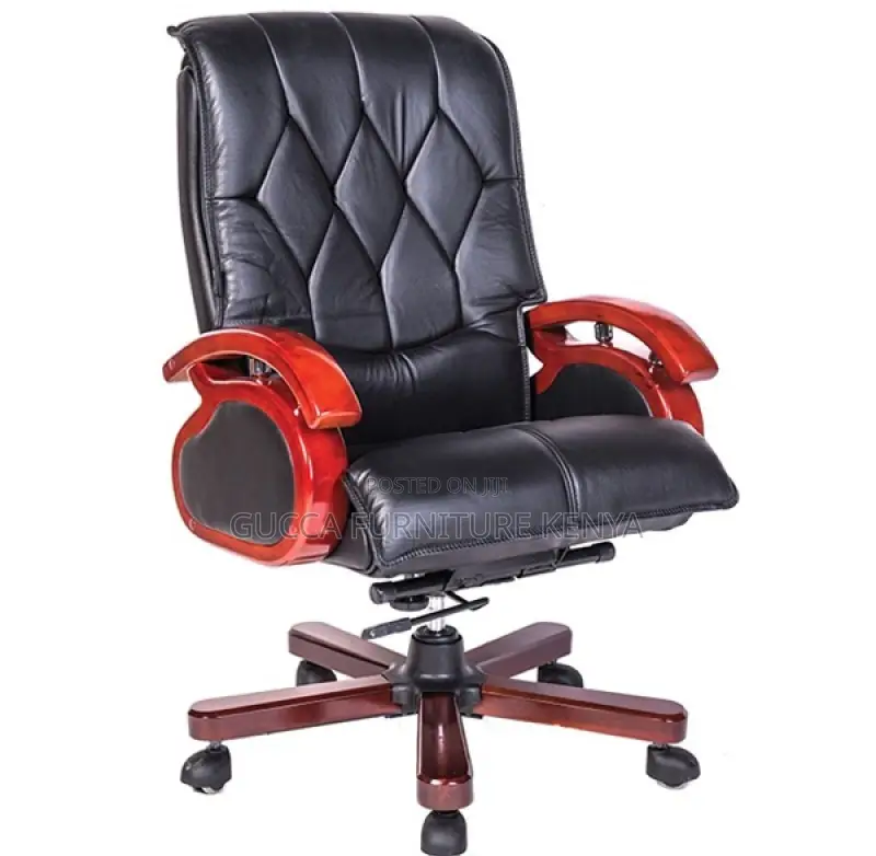 Office Chairs: Modern Director's Leather High Back Chair