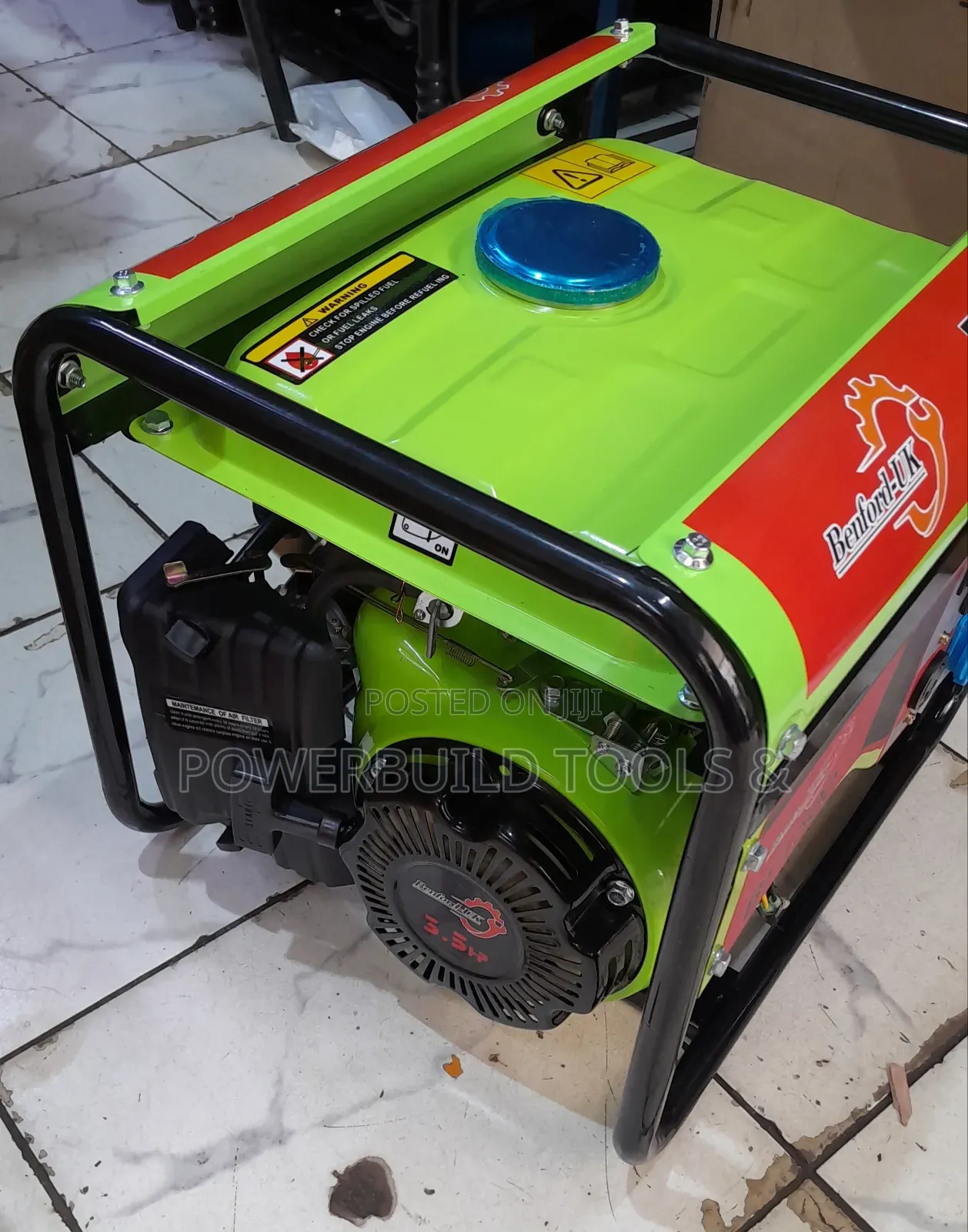 Benford Uk 1.5kva (3.5hp) Petrol Generator