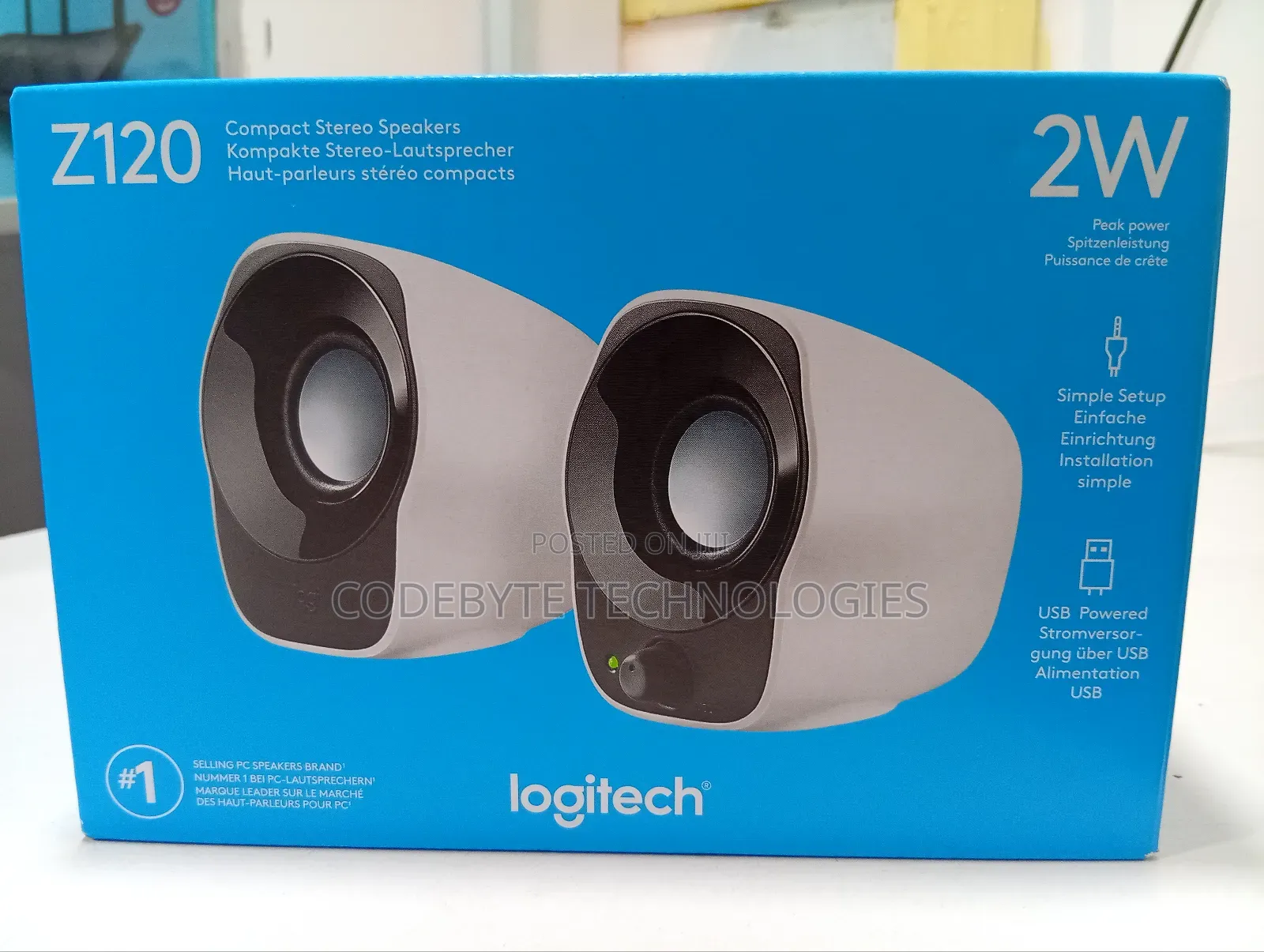 Logitech Stereo Speakers Z120, Usb Powered