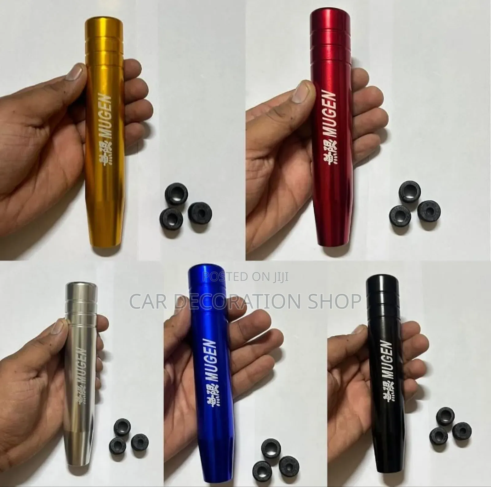 Colored 13cm Metallic Screw Type Gear Knobs